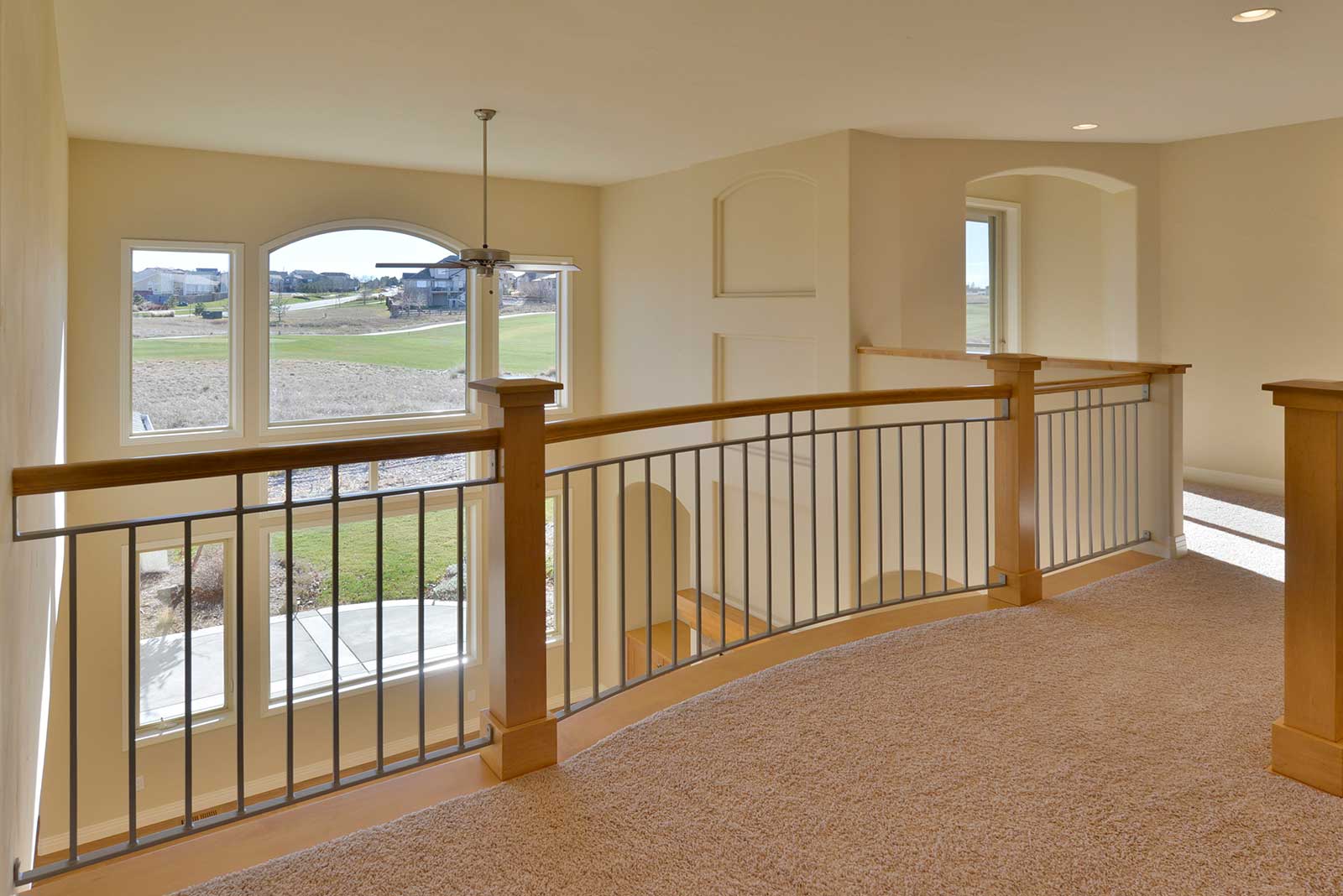 upstairs balcony