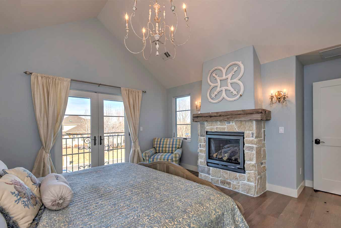 French Country master bedroom